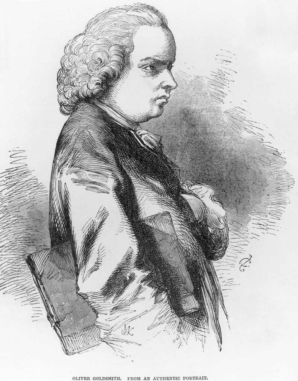 Oliver Goldsmith (1730-74) da English School