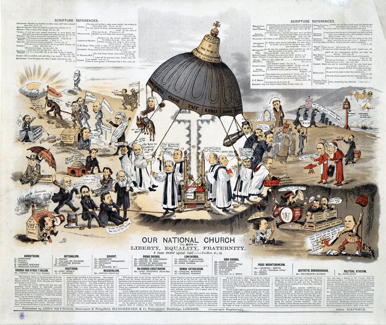 La nostra chiesa nazionale, pubblicata da John Haywood, 1883 da English School