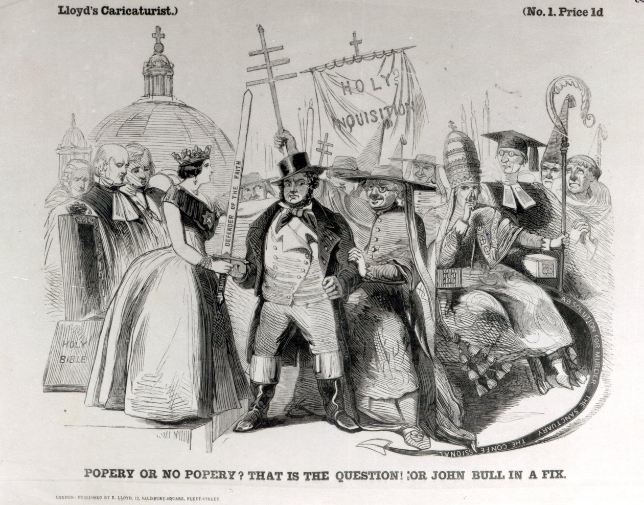 Papismo o No Papismo, 1850 da English School
