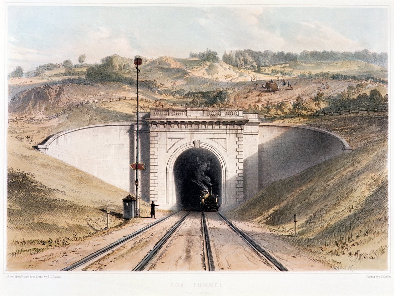 Portale del tunnel di Brunel vicino a Bath da English School