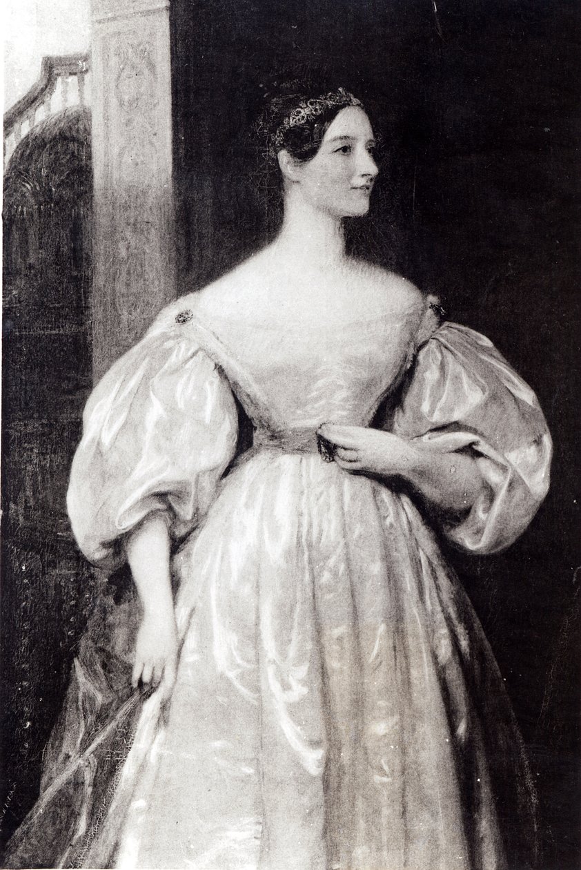 Ritratto di Augusta Ada Byron (1815-52) Contessa di Lovelace da English School