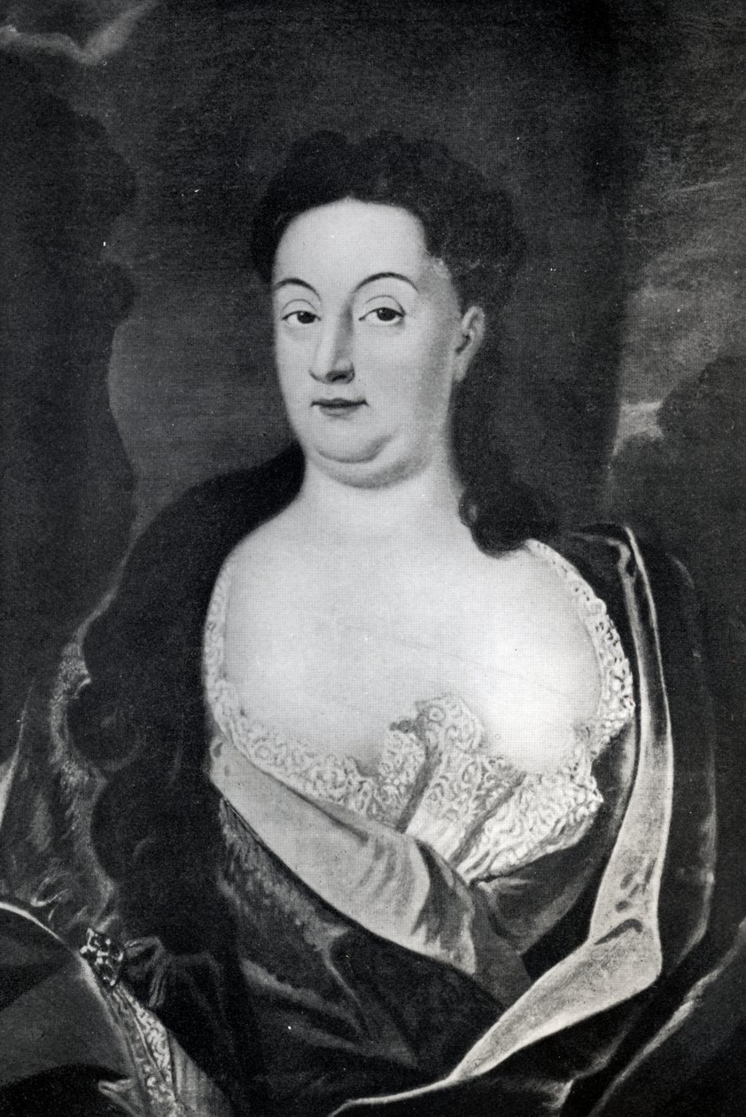 Ritratto della contessa Ehrengard Melusina von der Schulenburg, duchessa di Kendal (1667-1743) da English School