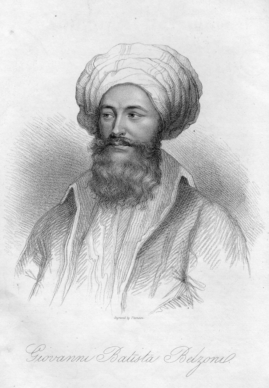 Ritratto di Giovanni Battista Belzoni da English School
