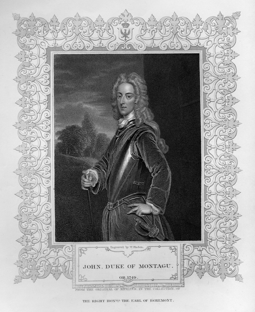 Ritratto di John Duca di Montagu da English School