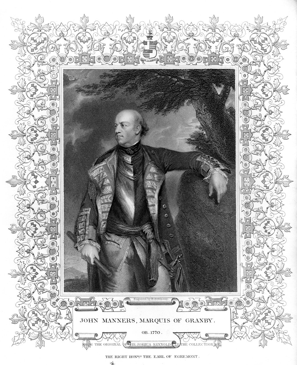 Ritratto di John Manners, Marchese di Granby da English School