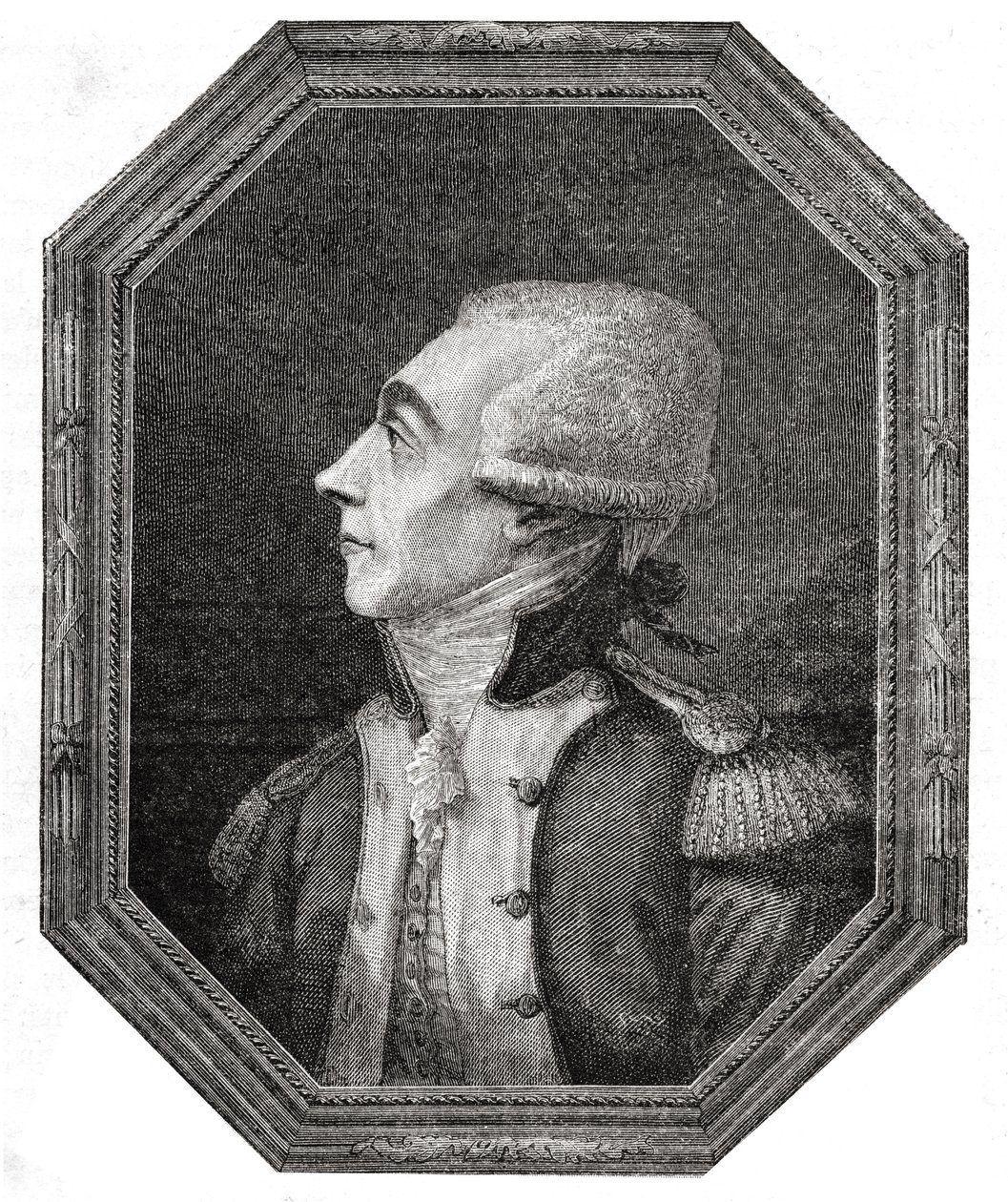 Ritratto di Marie-Joseph-Paul-Yves-Roch-Gilbert du Motier de La Fayette (1757-1834) da English School