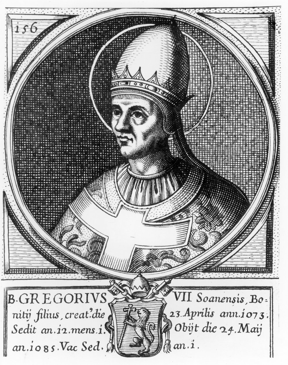 Ritratto di Papa Gregorio VII (n.1020) da English School