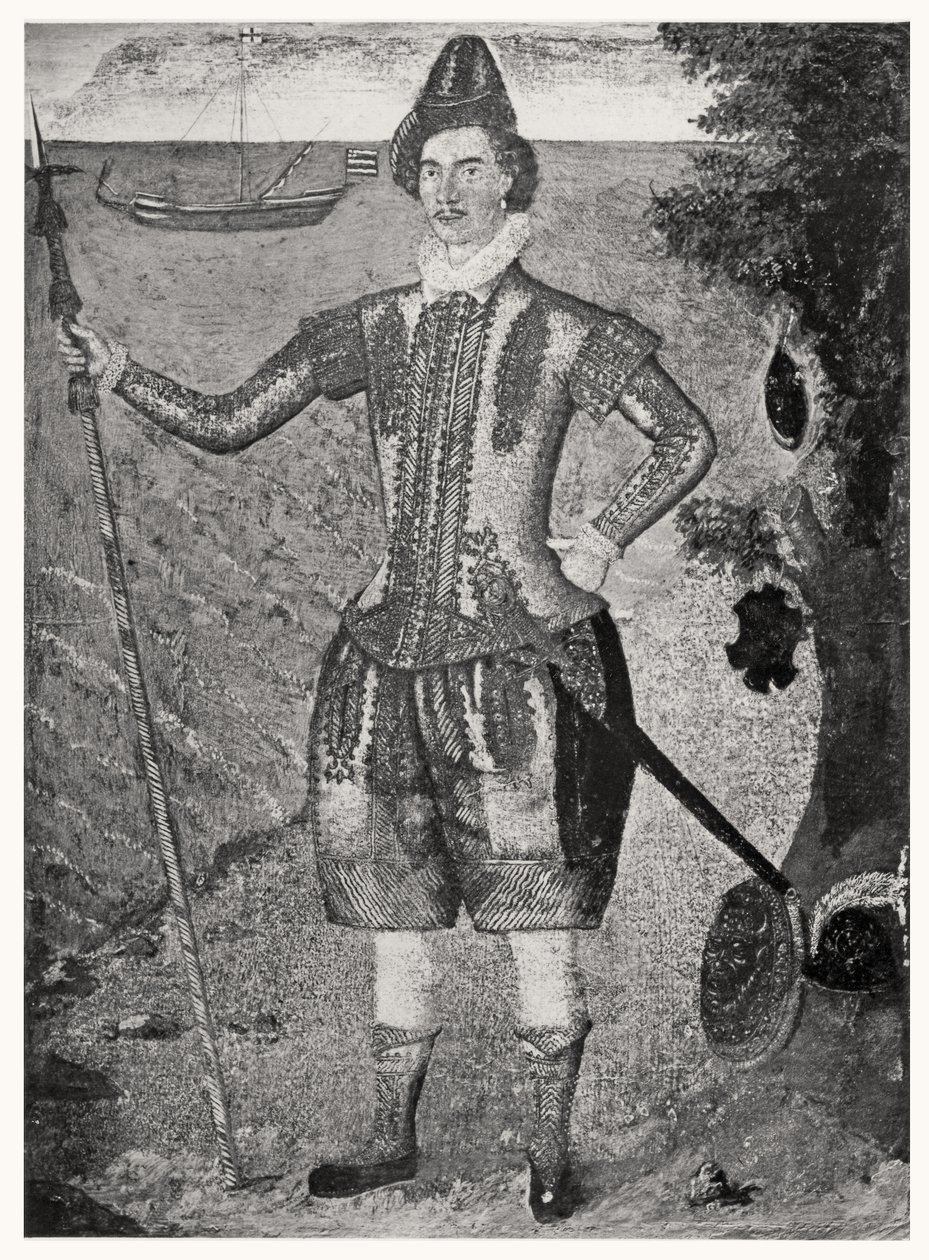 Ritratto di Sir Francis Drake (c.1540-96) da English School
