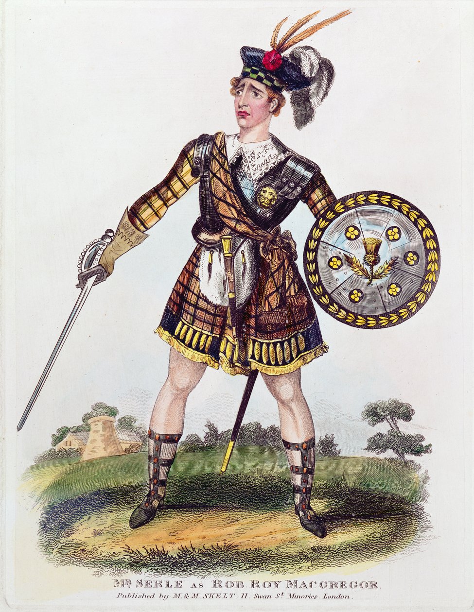 Ritratto di Thomas James Serle (c.1799-1889) come Rob Roy Macgregor da English School