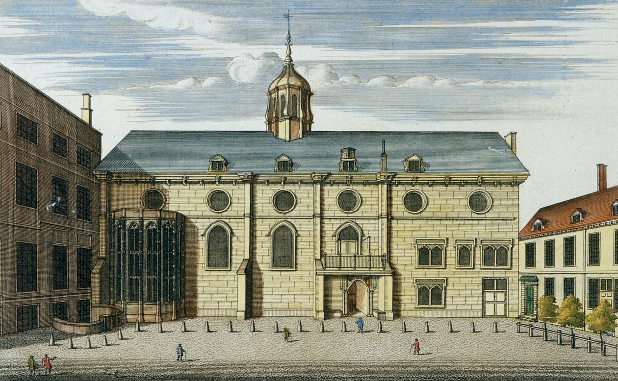 Prima mappa di Londra e sobborghi: La Banca d