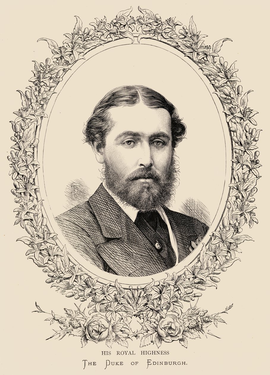 Principe Alfredo (1844-1900) Duca di Edimburgo e Sassonia-Coburgo-Gotha da English School