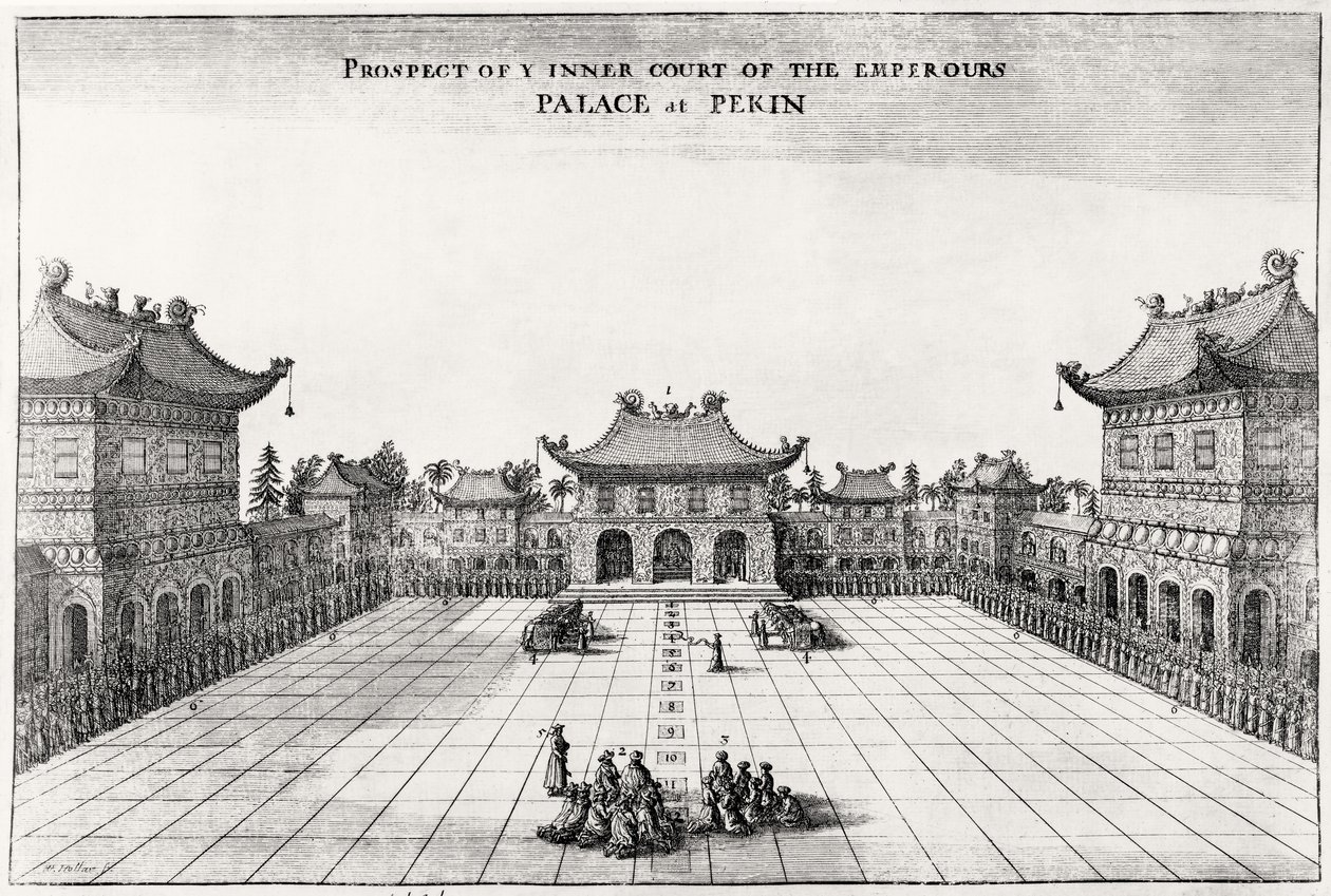 Prospetto del cortile interno del Palazzo dell