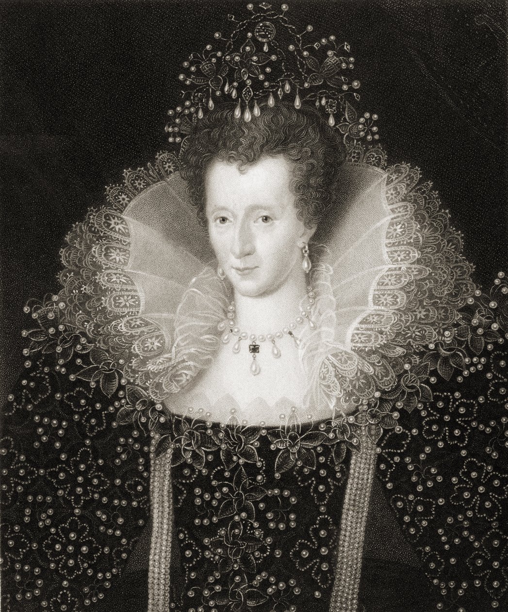 Regina Elisabetta I (1533-1603) da 
