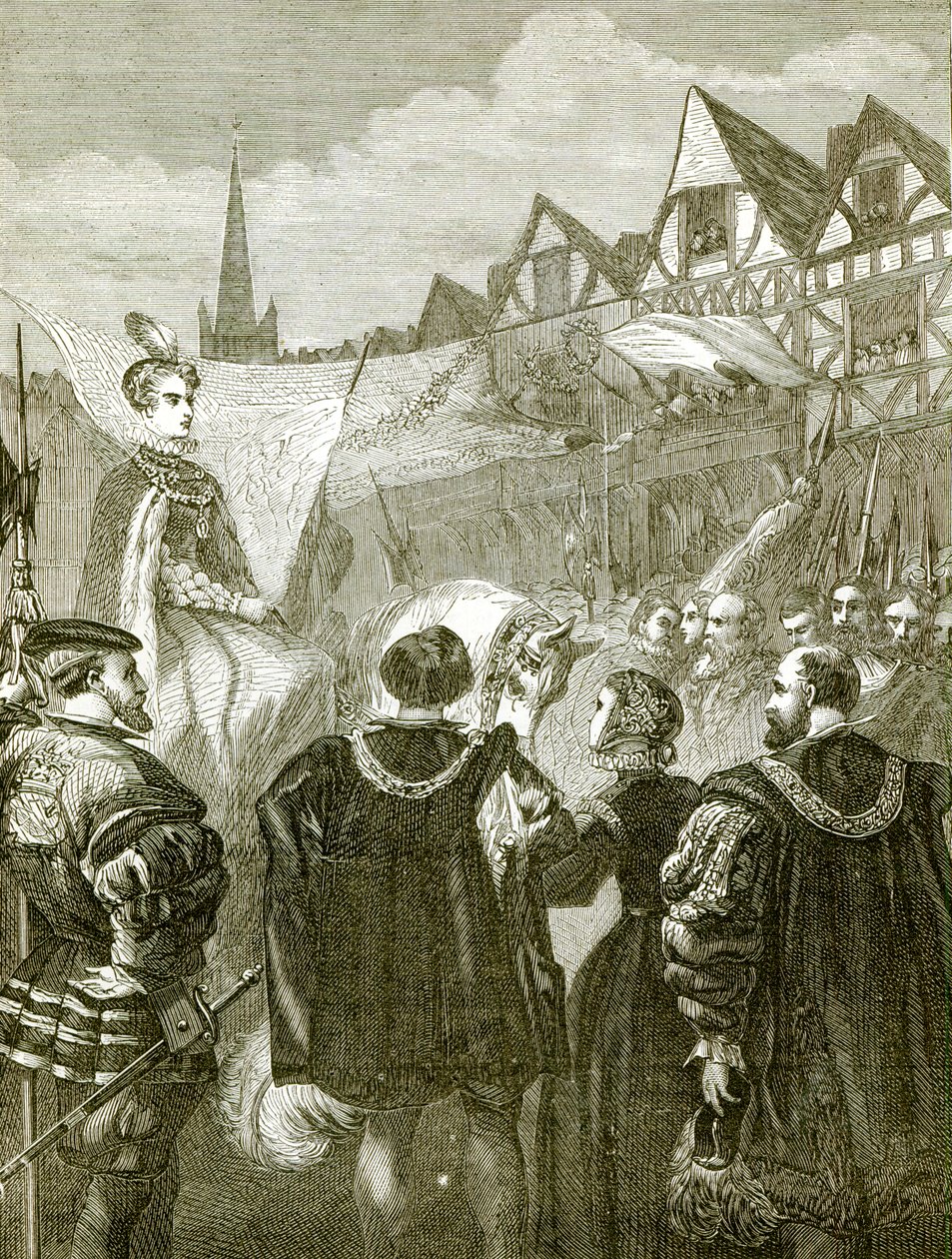 La regina Elisabetta entra a Londra da English School