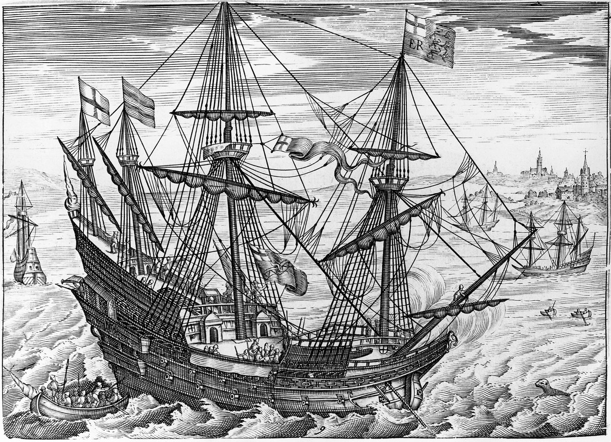 Galeone della regina Elisabetta da English School