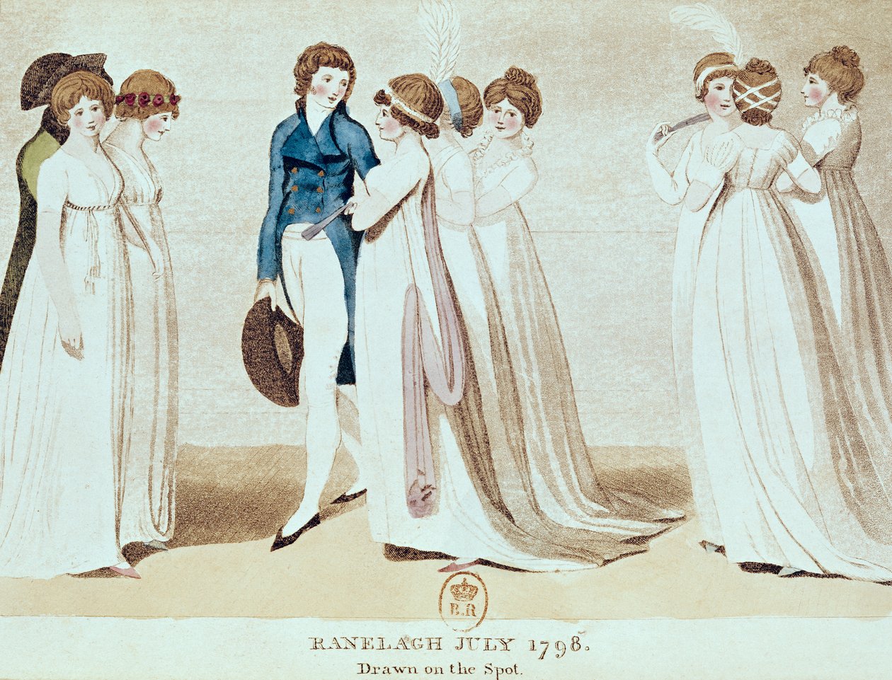 Ranelagh, luglio 1798, c.1798-1800 da English School