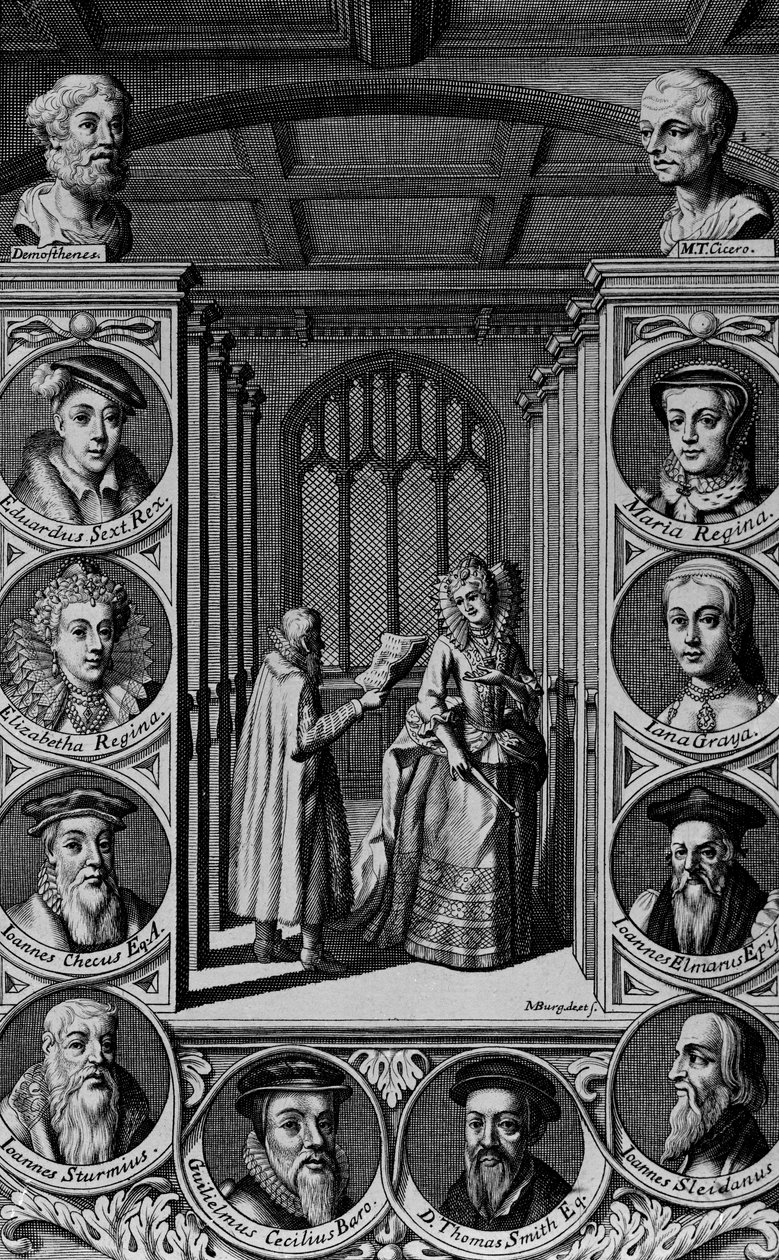 Lettura di una lettera alla regina Elisabetta I da English School