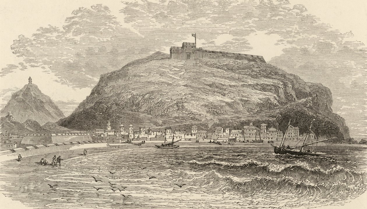 San Sebastián, Spagna, illustrazione da 