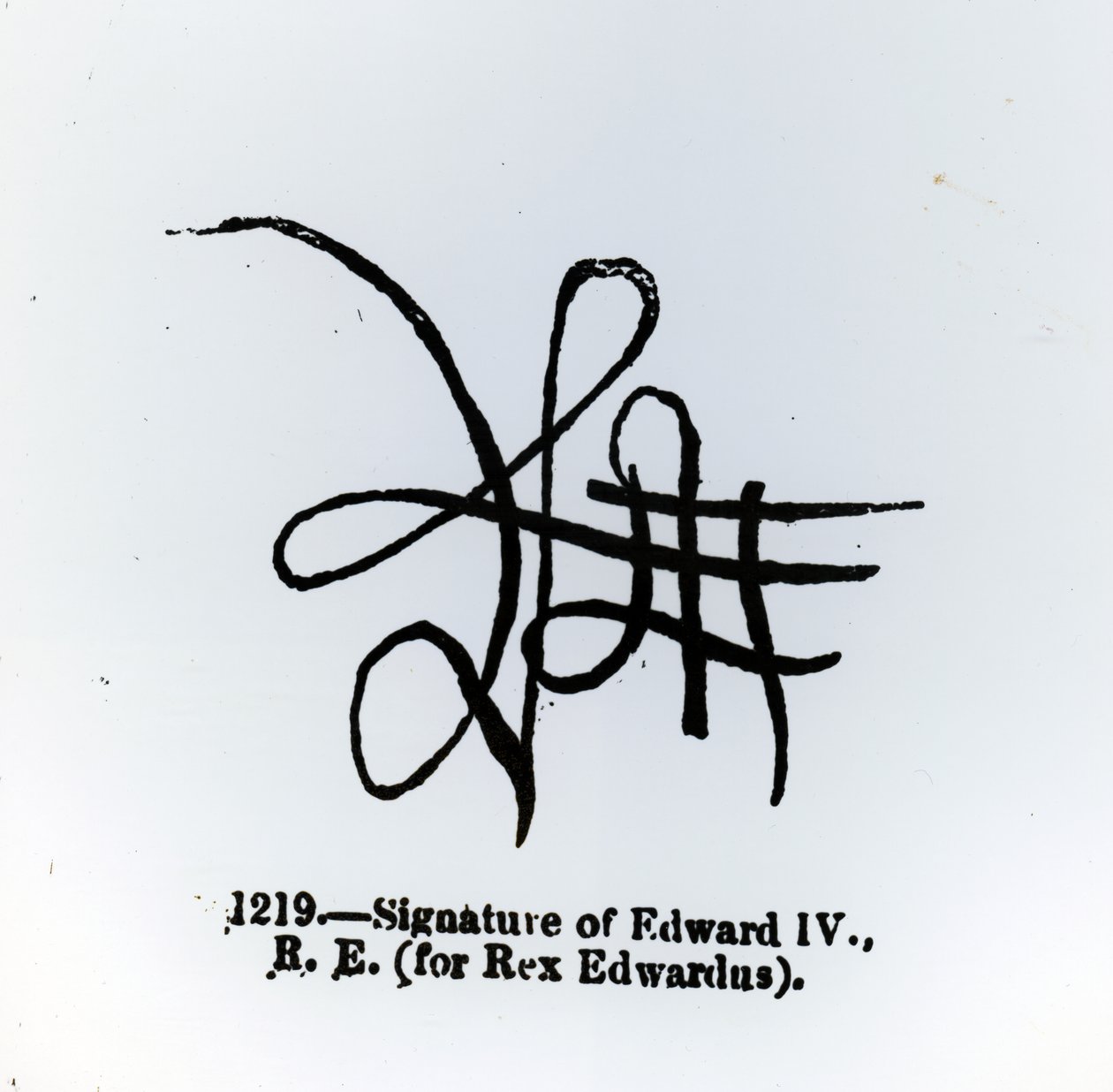 Firma di Edoardo IV (1442-83) da English School