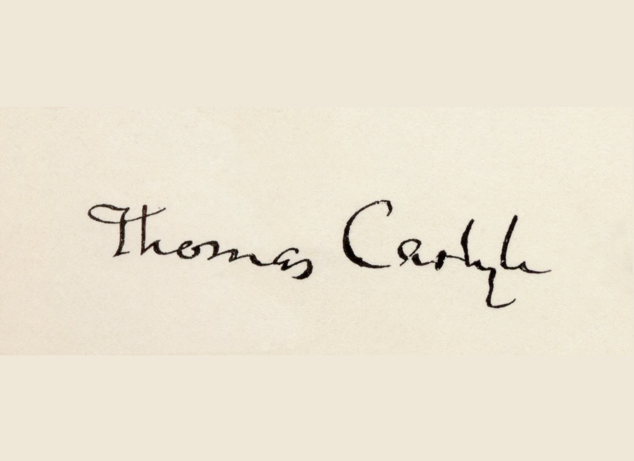 Firma di Thomas Carlyle da English School