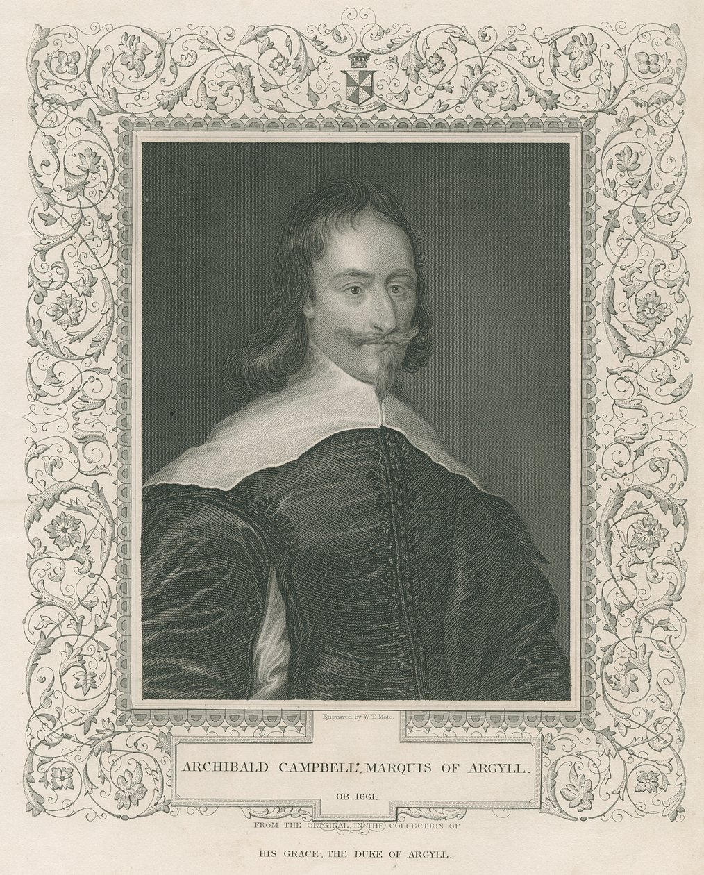 Sir Archibald Campbell, 1° Marchese e 8° Conte di Argyll, da 