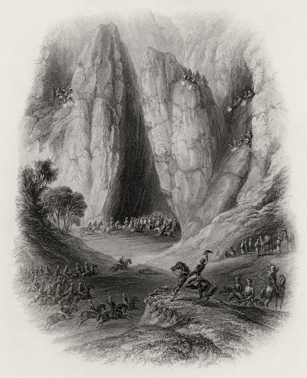 Sir Charles Napier insegue le tribù di ladri in India da English School