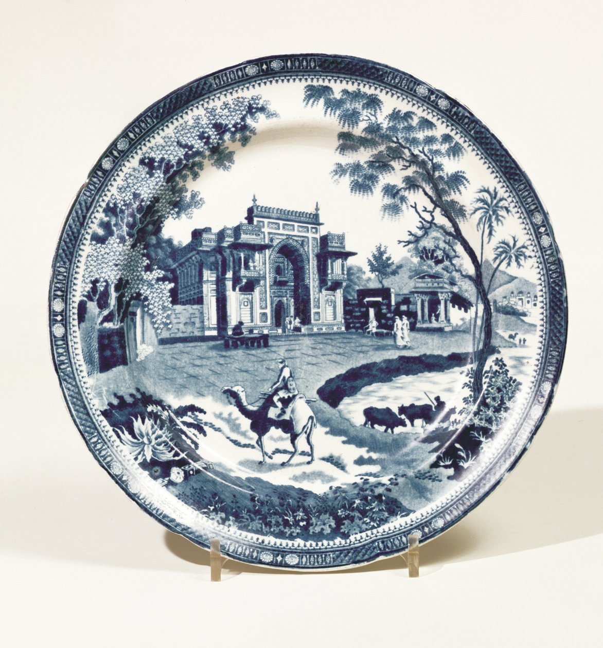 Piatto blu e bianco di Spode, c.1815 da English School