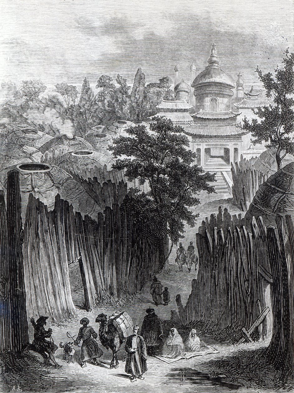 Strada a Urga, illustrazione da 