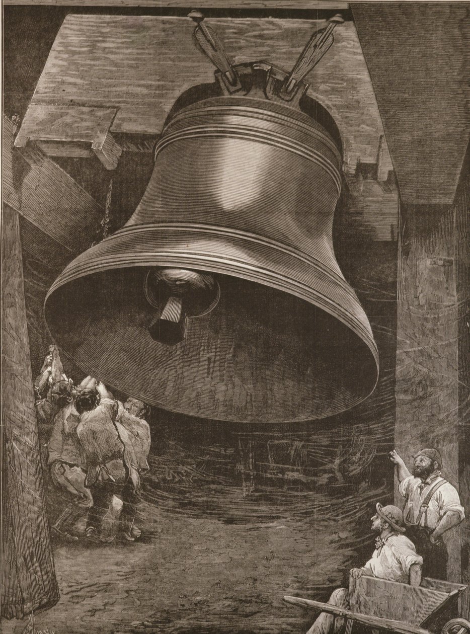 Test della Grande Campana per la Cattedrale di St. Paul presso la Fabbrica di Messrs. Taylor and Son, Loughborough, da 