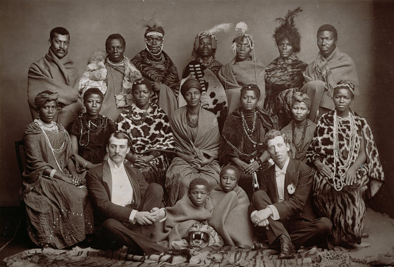Il coro nativo africano, 1891 da English School