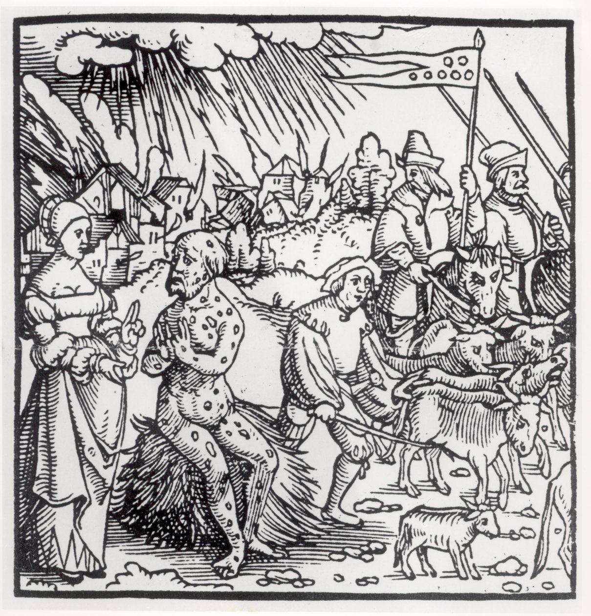 La peste nera, 1348 da English School