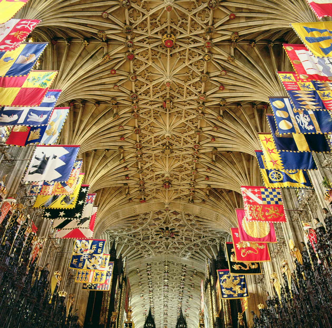 Il soffitto della Cappella di San Giorgio, Windsor da English School