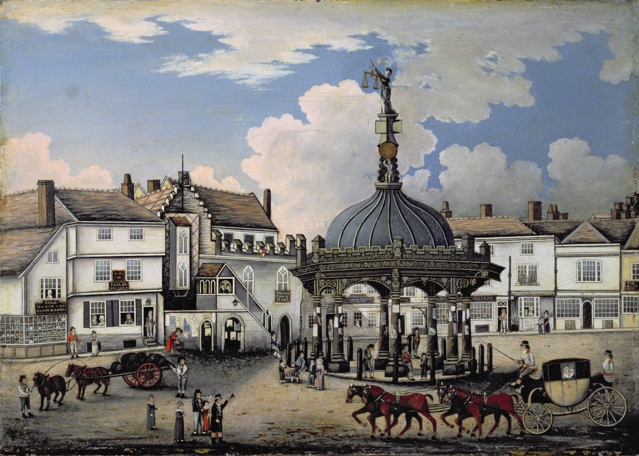 Il Cornhill, Ipswich, c.1800 da English School
