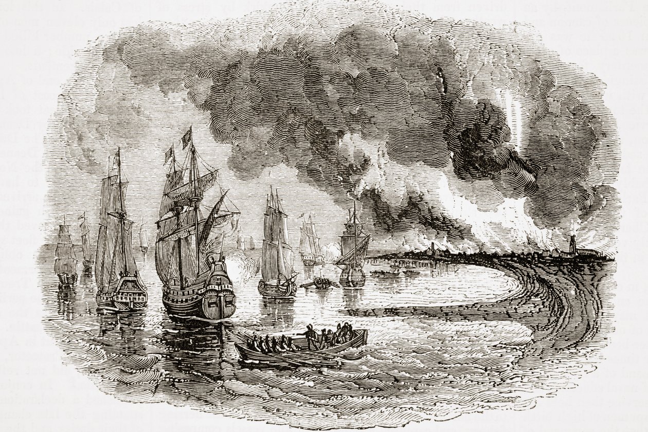 La flotta olandese nel Medway, da 