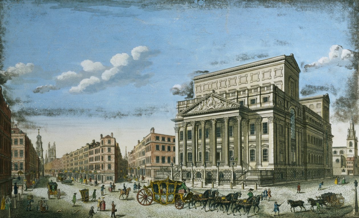 La Mansion House del Lord Mayor, Londra, c.1753 da English School