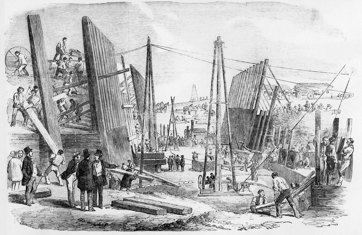 I nuovi lavori del Victoria Dock, Plaistow Marches, pubblicato in 