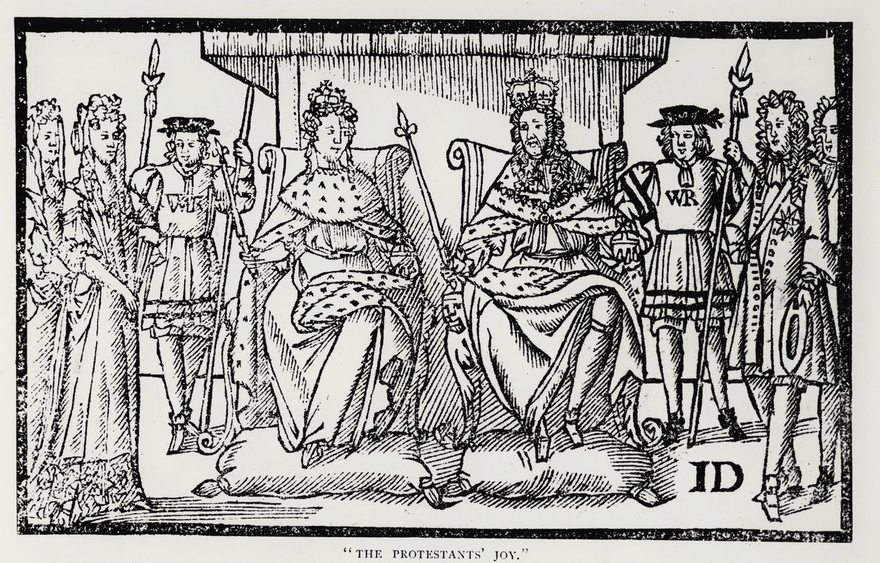 La gioia dei protestanti, 18 aprile 1689 da English School