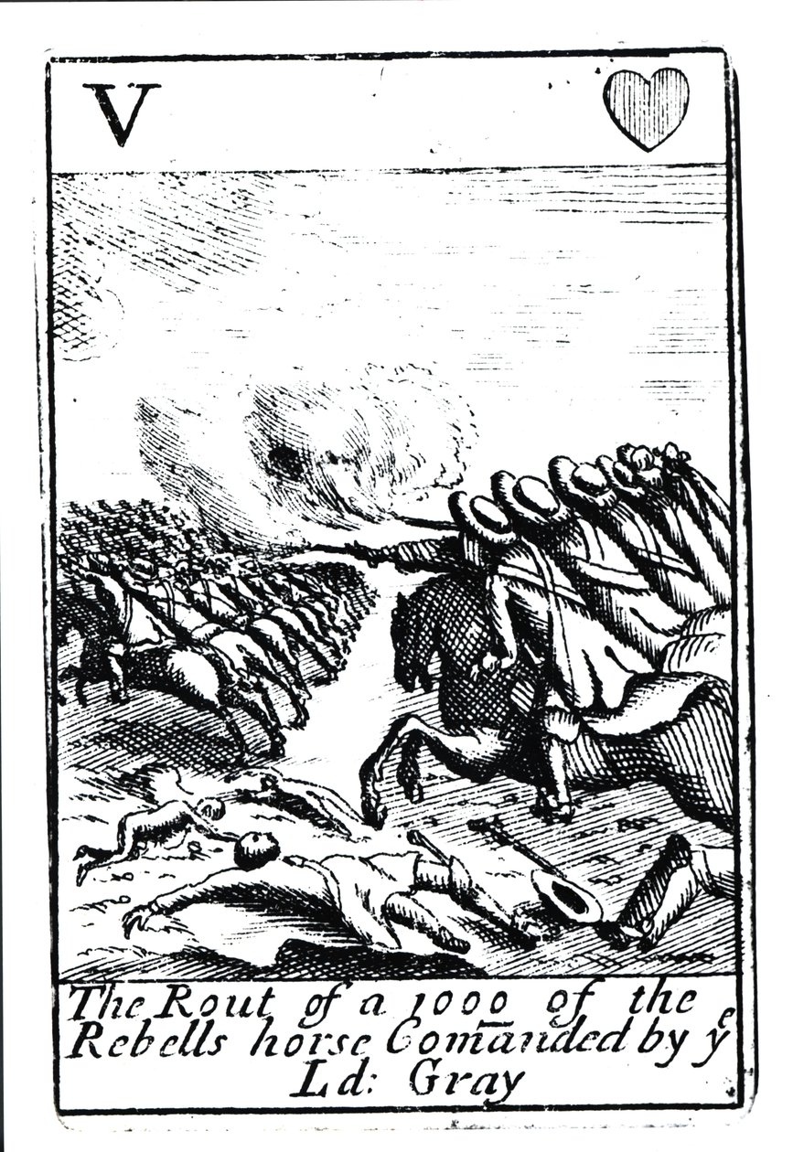 La rotta di 1000 ribelli nella battaglia di Sedgemoor, 6 luglio 1685 da English School
