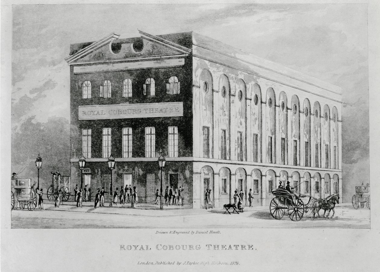 Il Teatro Reale Coburg, Surrey, 1826 da English School