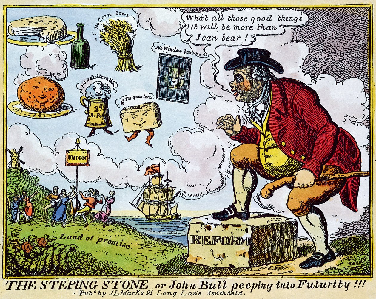 La pietra di passaggio, o John Bull che sbircia nel futuro!!! da English School