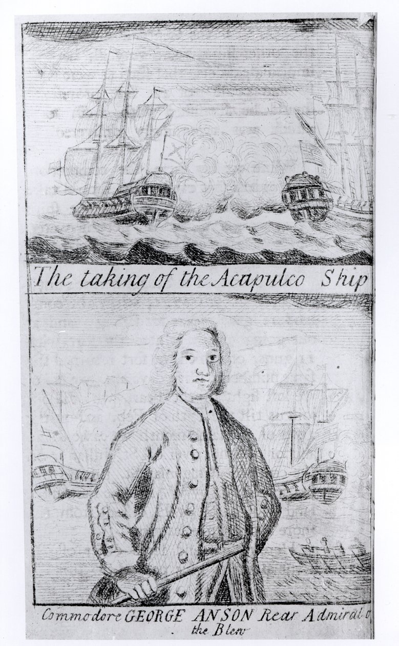 La presa della nave di Acapulco, 20 giugno 1743 da English School
