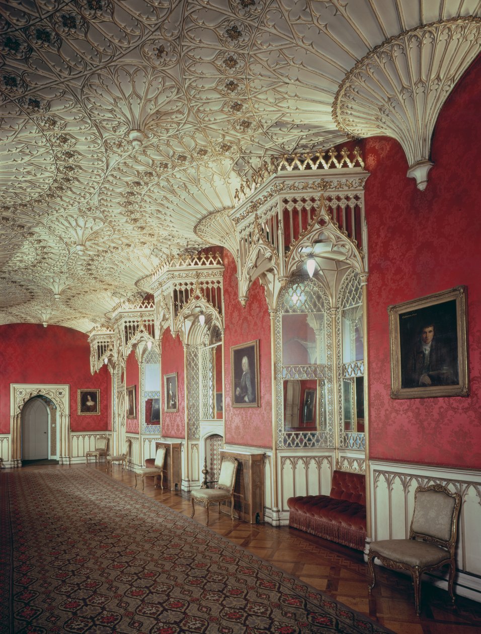Veduta della grande sala, 1750-1770 da English School