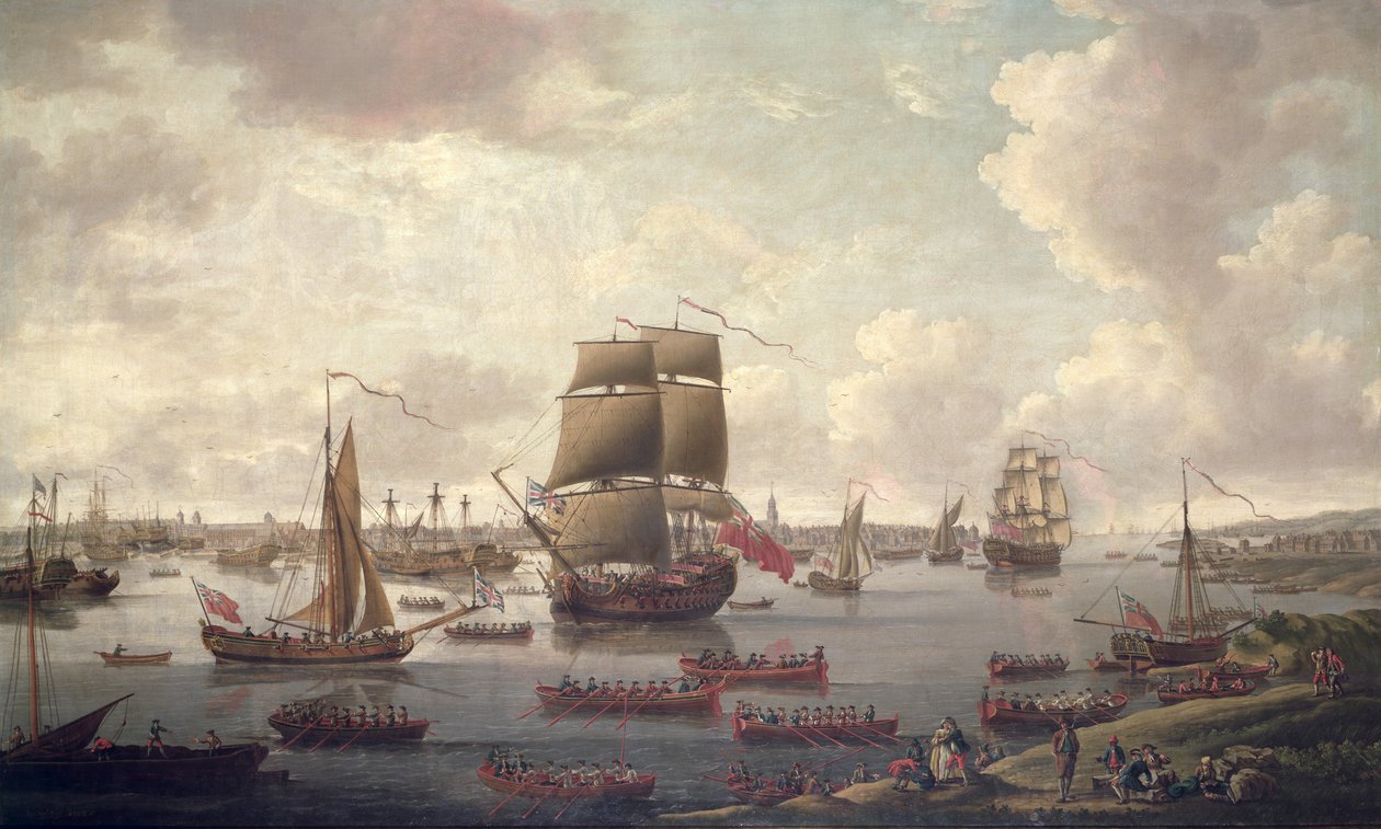 Vista del Tamigi, 1761 da English School