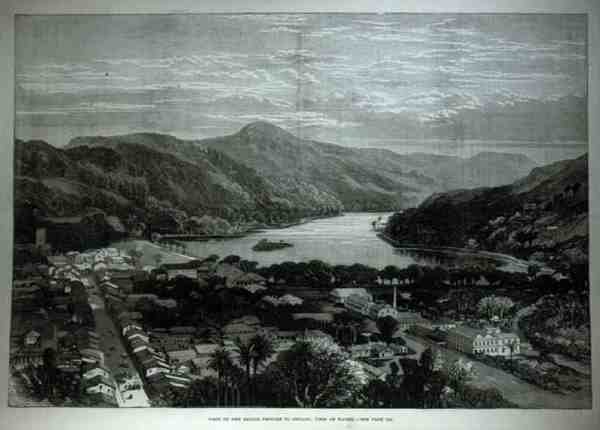 Visita dei Principi Marinai a Ceylon: vista di Kandy, da The Illustrated London News, 11 febbraio 1882 da English School