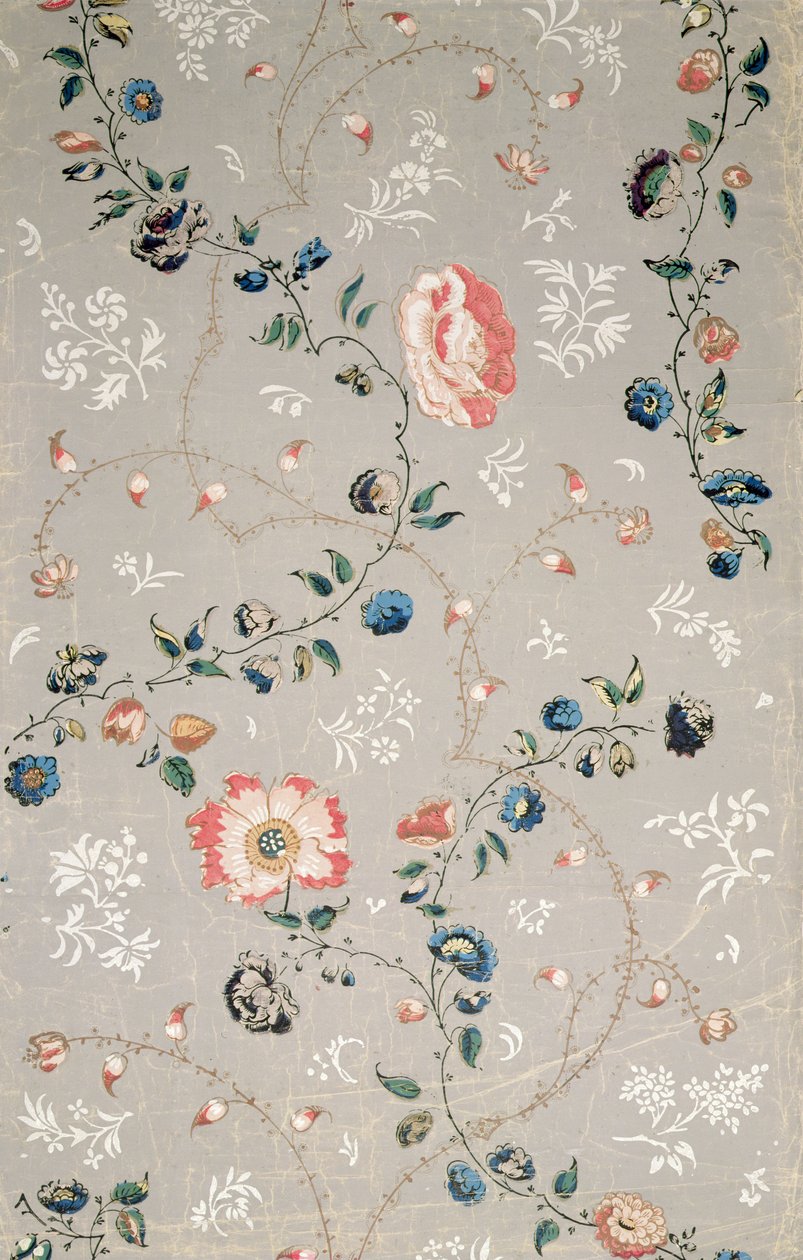 Design per carta da parati con fiori sparsi da English School