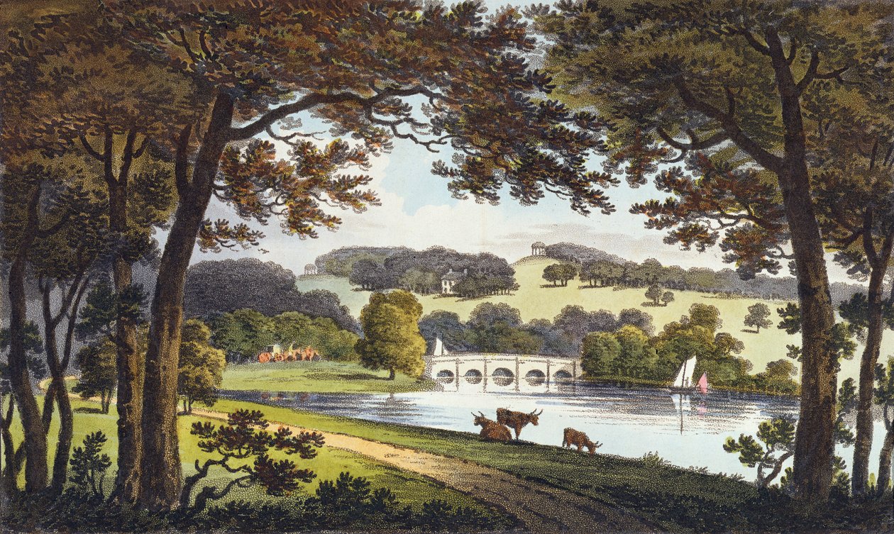 Acqua a Wentworth, Yorkshire, 1802 da English School