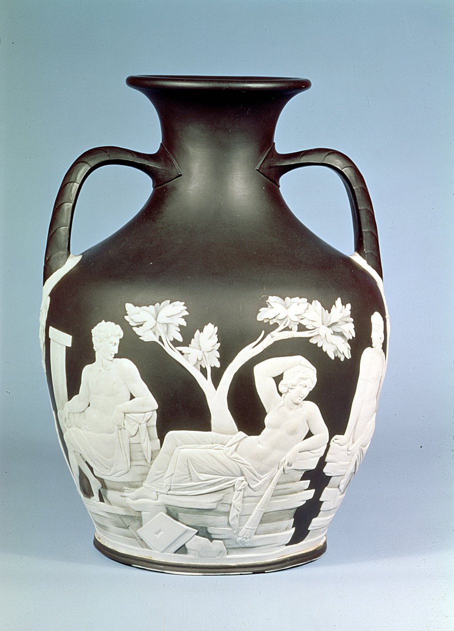 Copia in pietra di Wedgwood del Vaso Portland, 1790 da English School