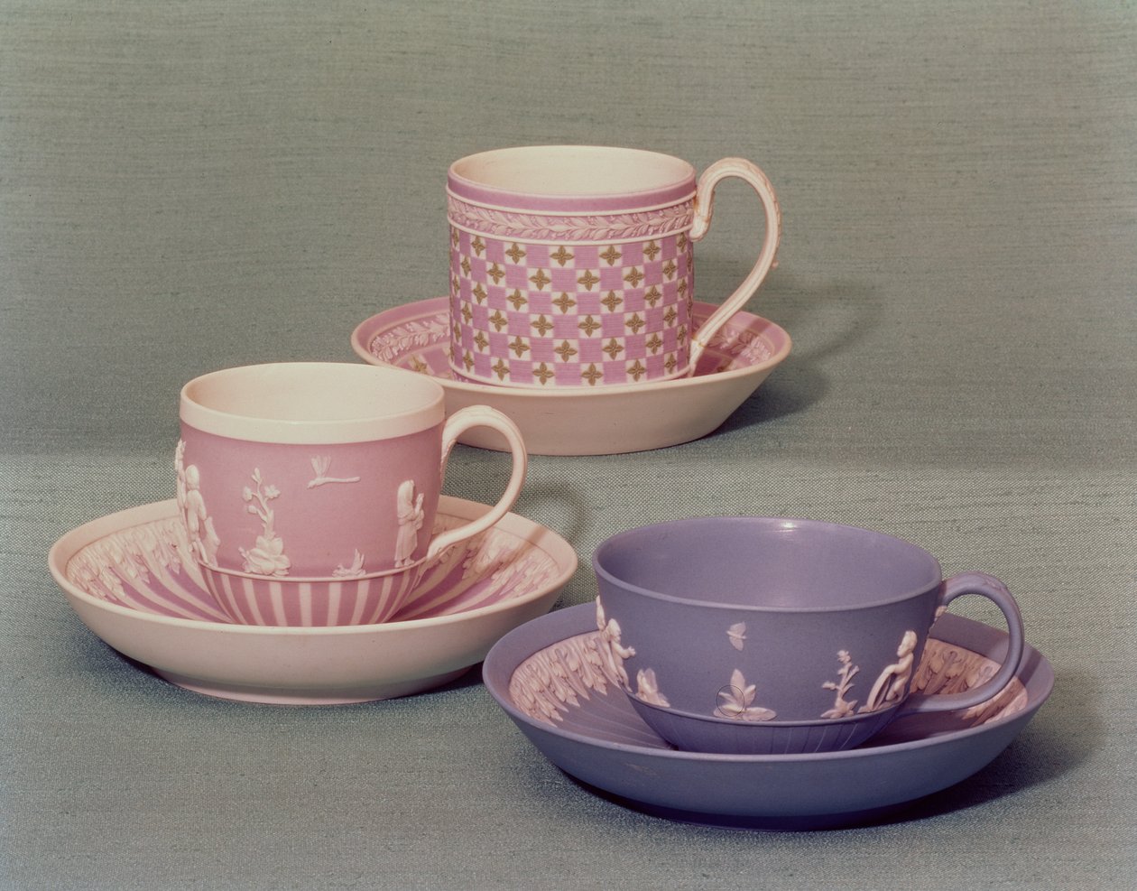 Tazze e piattini Wedgwood da English School