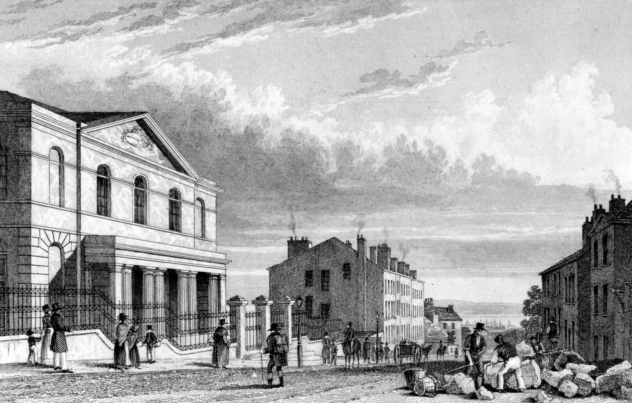 Cappella Wesleyana, Stanhope Street, Liverpool, incisa da J. Smith da English School
