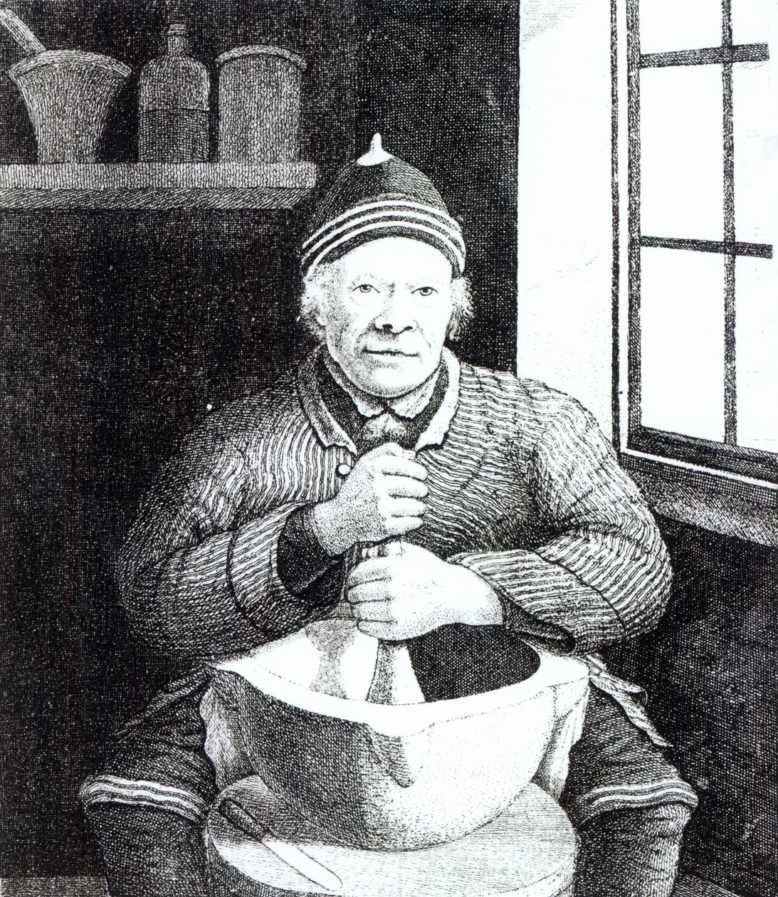William Wilson, comunemente chiamato Mortar Willie, 107 anni, 1815 da English School